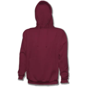 Gemrock Hooded Sweatshirt heavy cotton blend pullover in maroon
